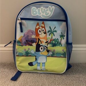 NWOT - Bluey Kids Backpack with Suitcase Strap